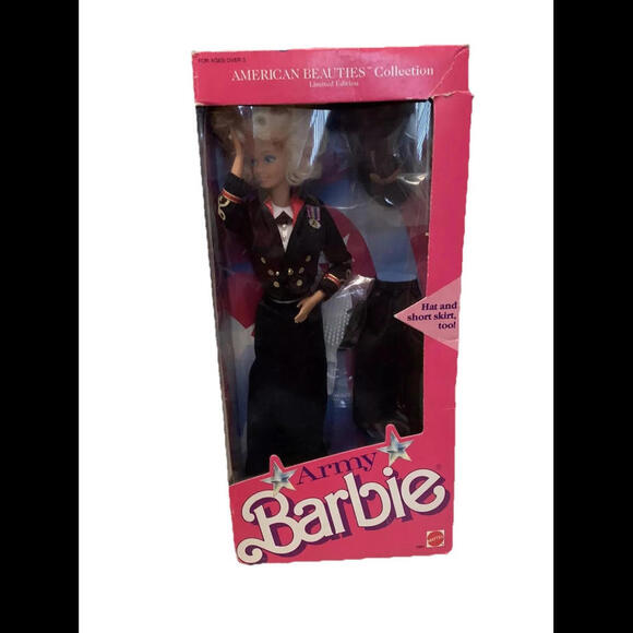 Barbie Army Col. American Beauties – Édition Limitée Mattel Années 1980 NRFB